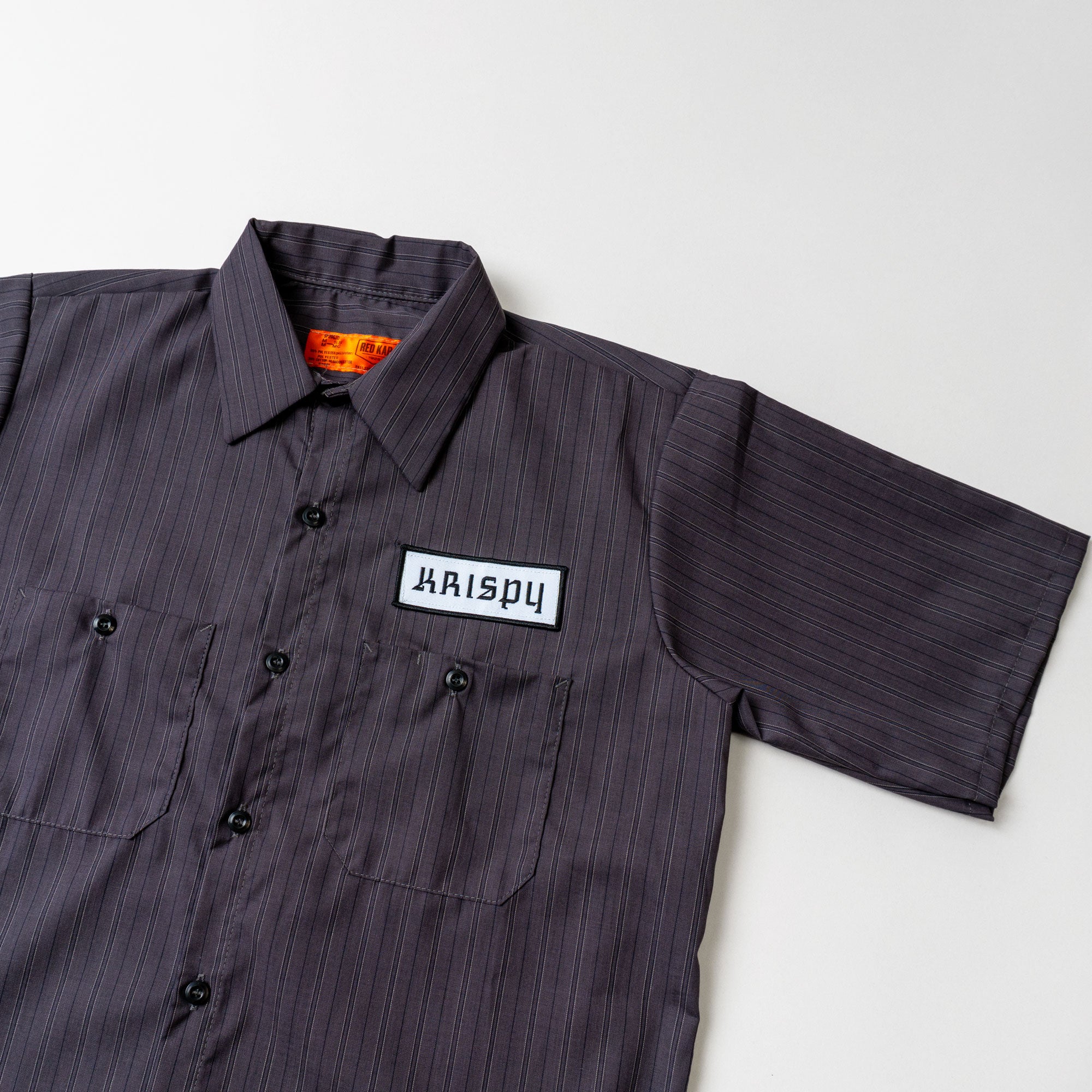 Red Kap Work Shirt - Charcoal Stripes – Krispy Choppers