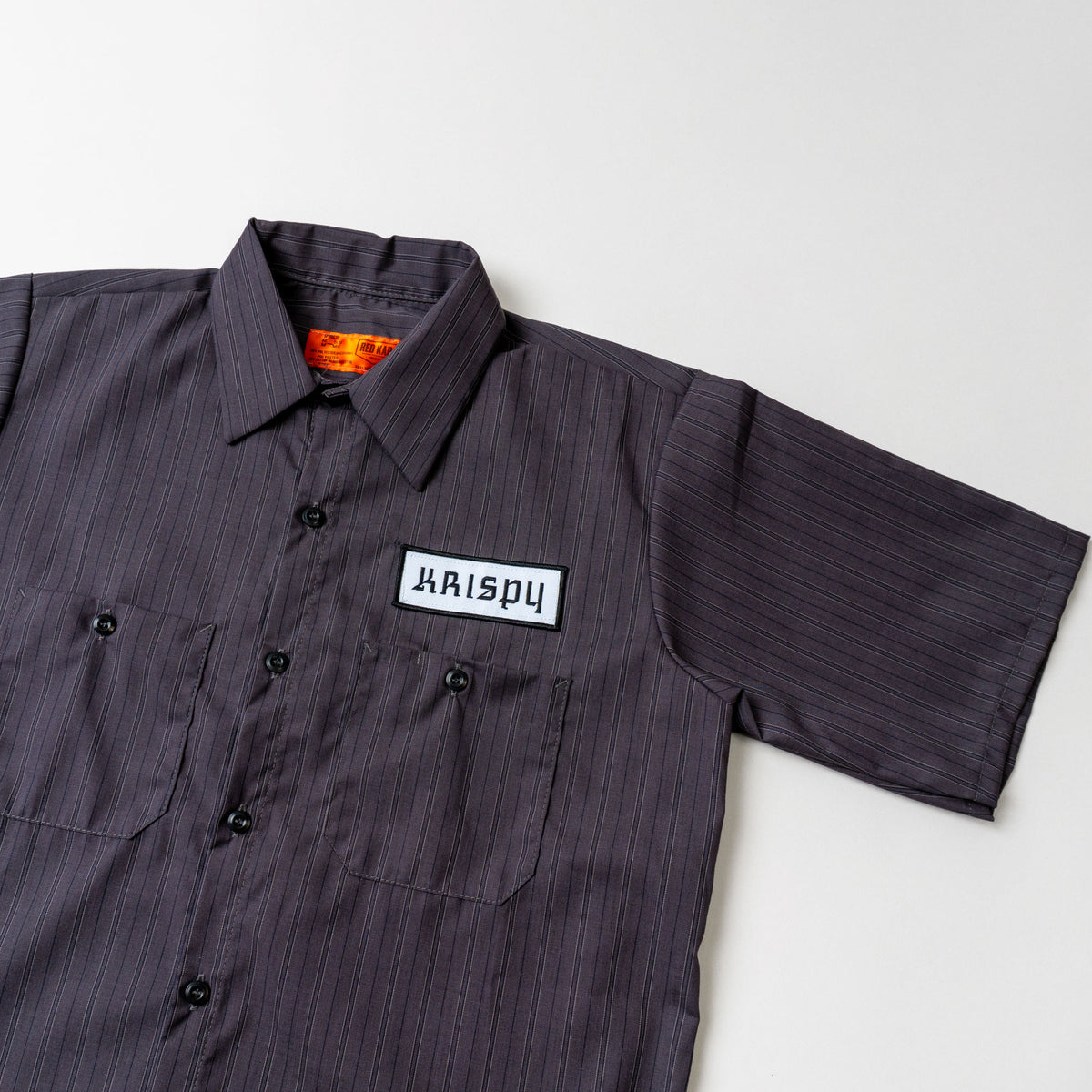 Red Kap Work Shirt - Charcoal Stripes