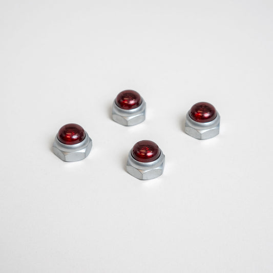 Satin Rocker Shaft End Caps for Shovelheads & Ironheads