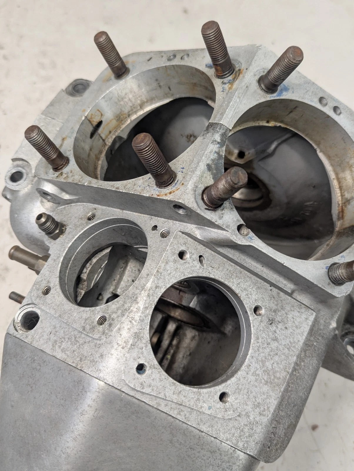 Titled 1977 OEM Harley Shovelhead Engine Cases FLH FX Big Twin 74"