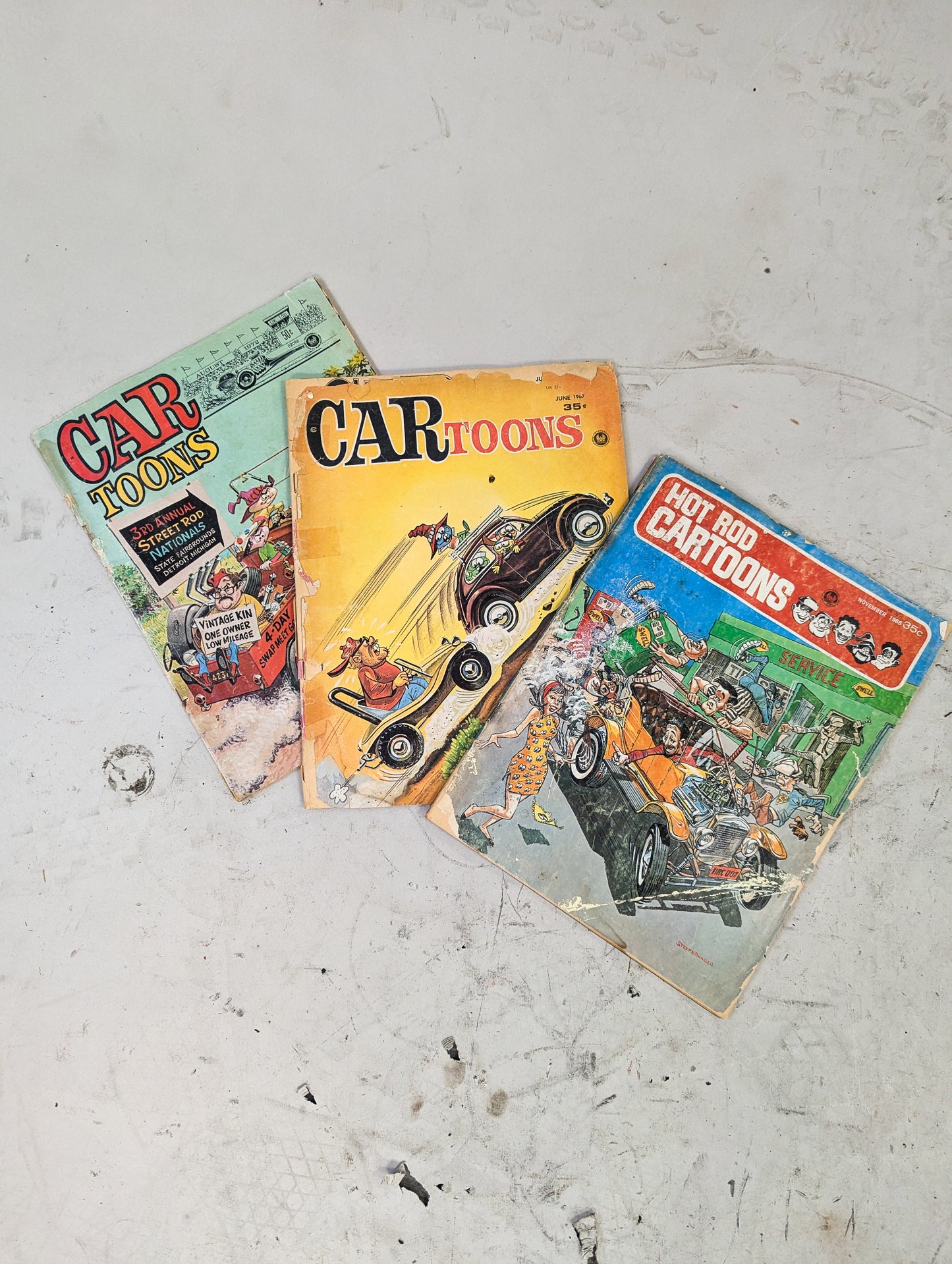 Vintage 'Car' Toon Mags