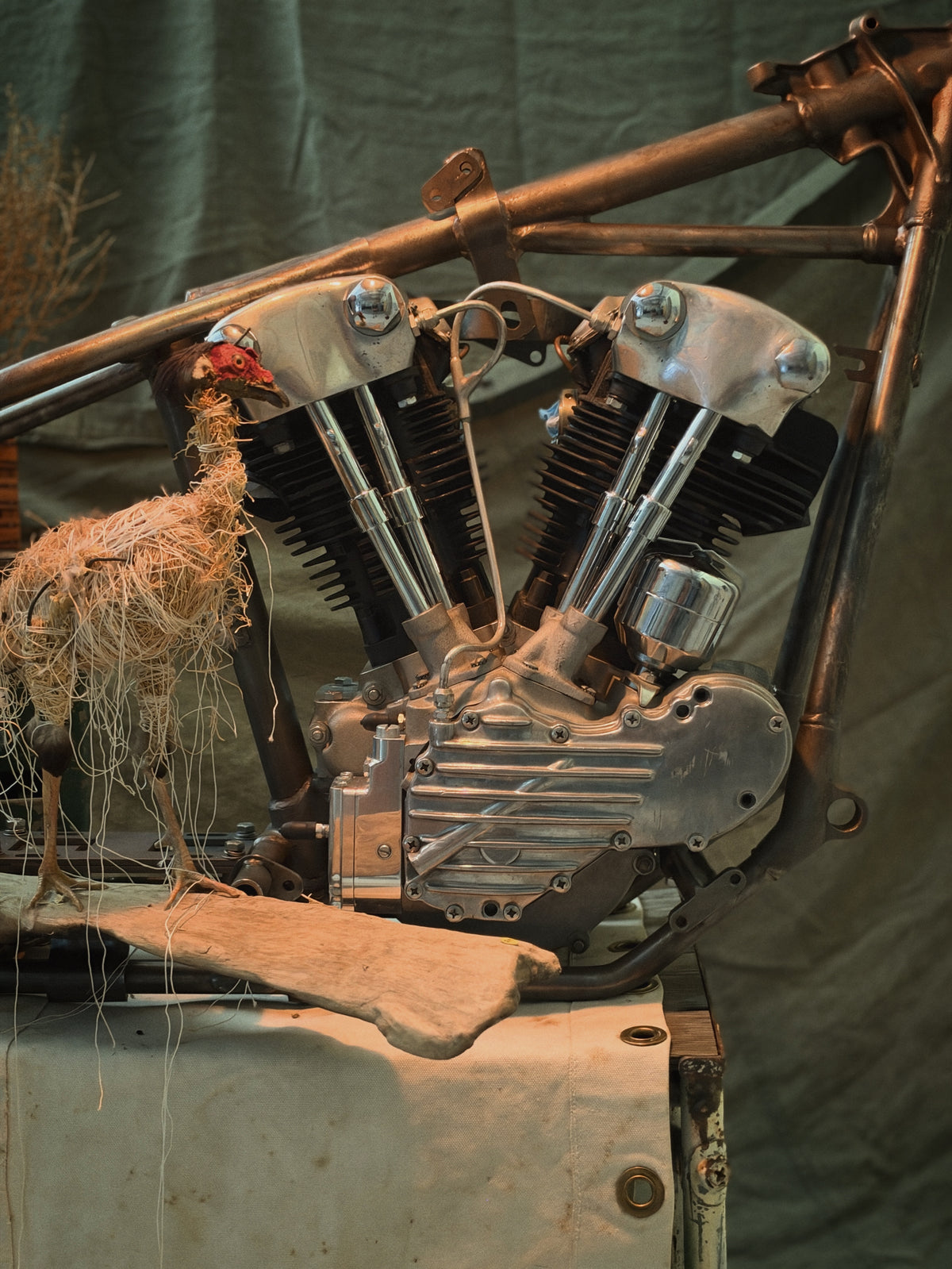 Limited Edition Knucklehead Engine & Frame Postcard