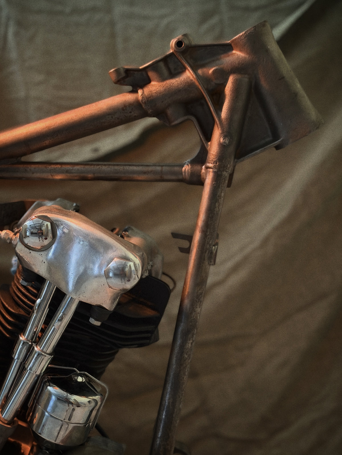 Limited Edition Knucklehead Engine & Frame Postcard